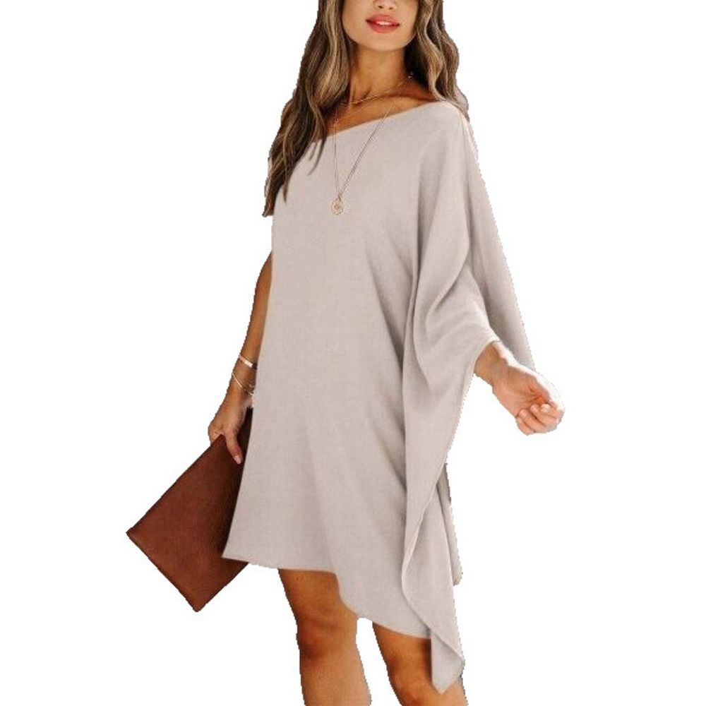 Floral Blooming Apricot One Shoulder Cape Sleeve Dress Size XL - Picture 1 of 4